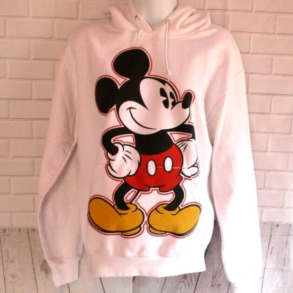 Disney Parks Mickey Mouse Hoodie Small White - Picture 1 of 7
